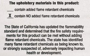 TB 117-2013 WITH X for Added Flame Retardant Chemicals